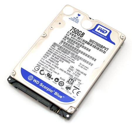 Western Digital WD7500BPVT 2.5" SATA Hard Drive